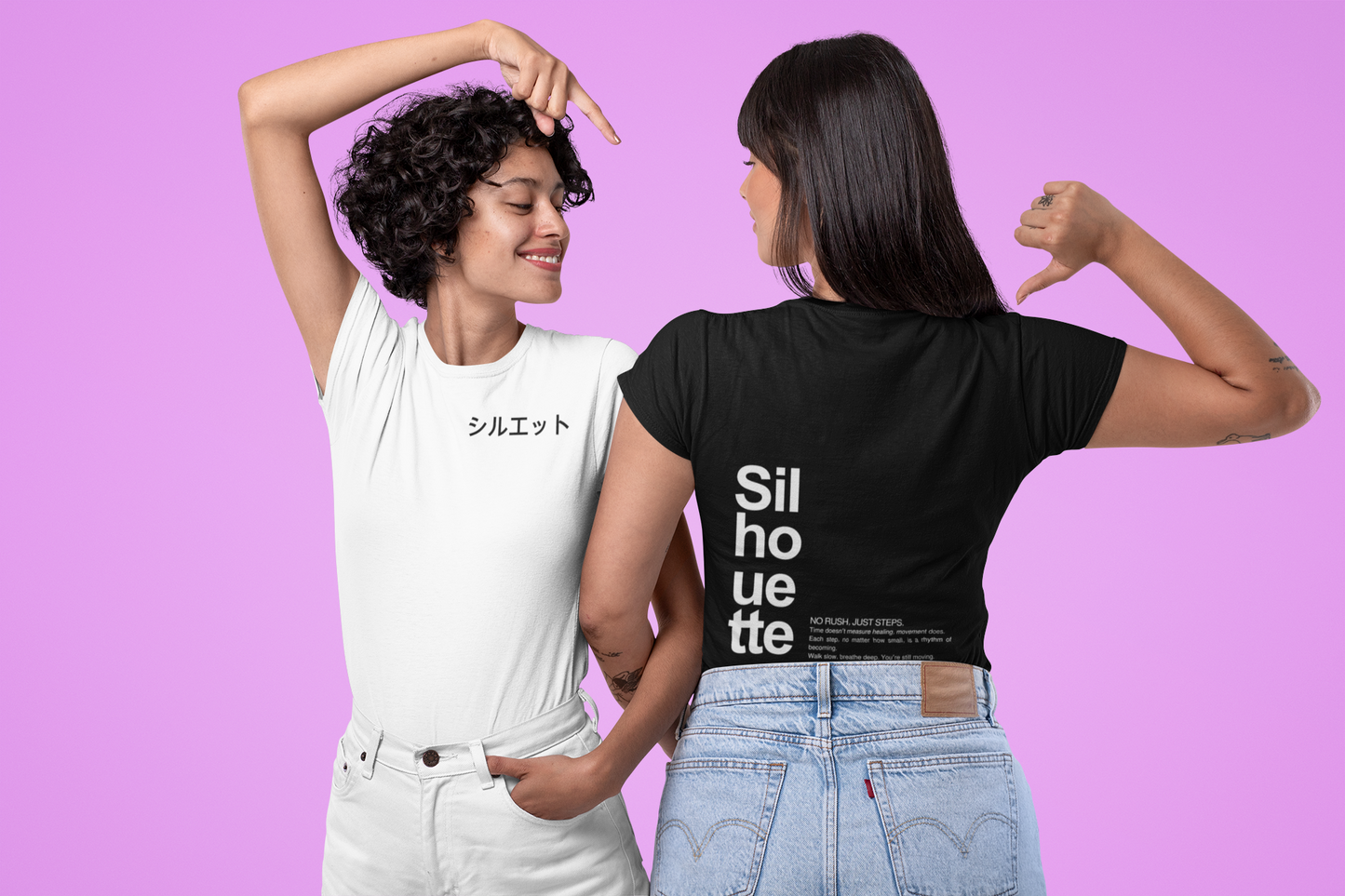 シルエット Japanese Silhouette T-Shirt – Minimalist Streetwear Tee | Unisex Graphic Shirt